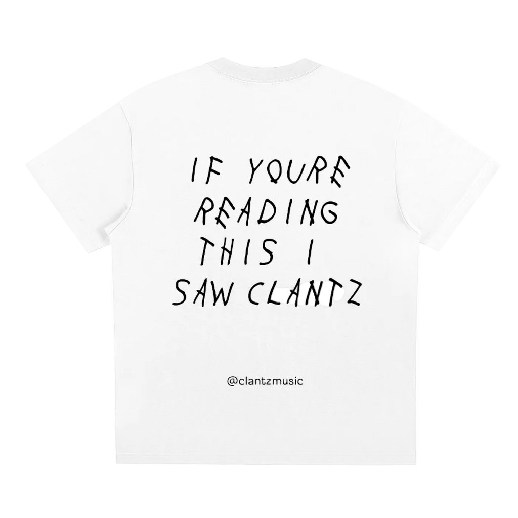 If You're Reading This Tee - Plain (White)